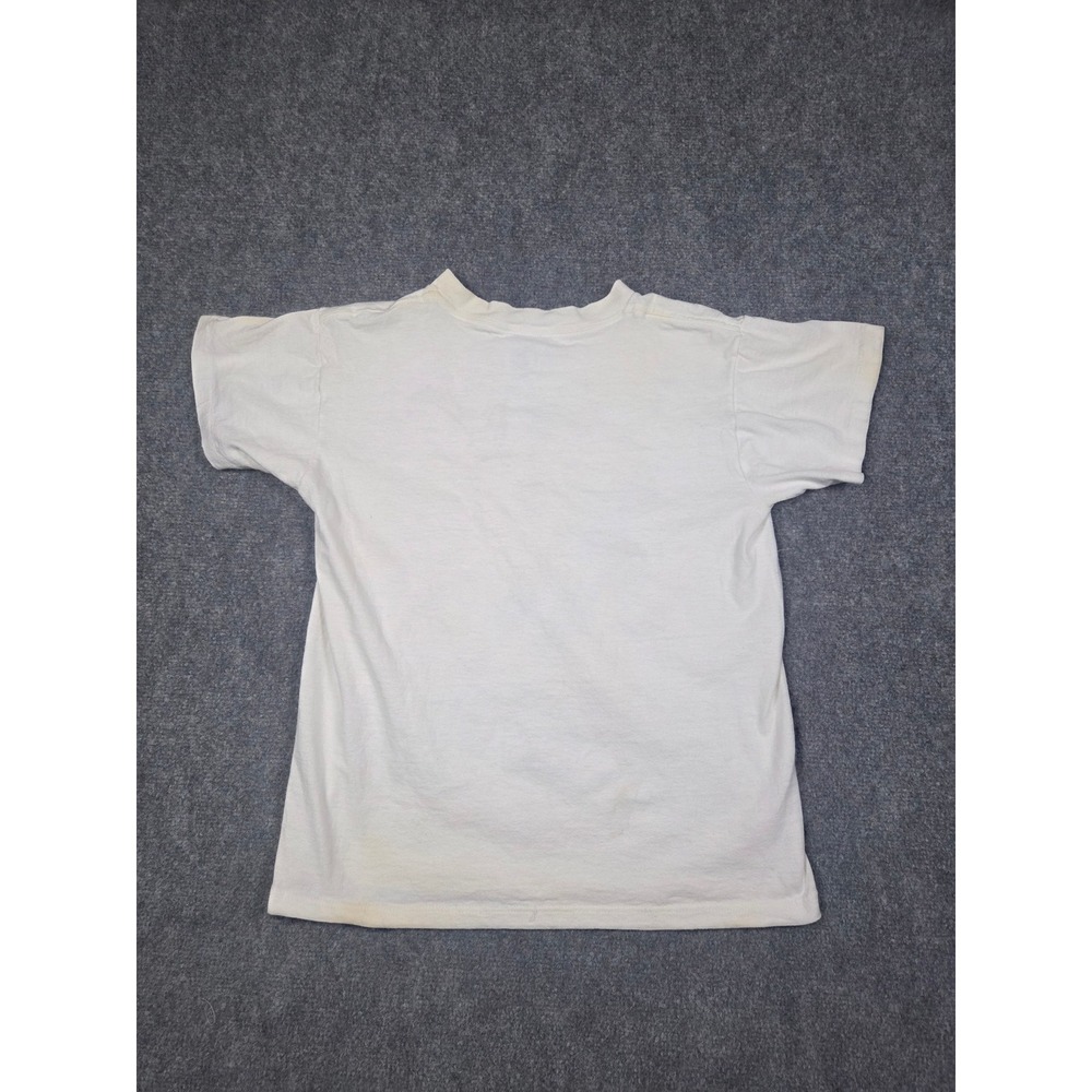 Vintage 90s Looney Tunes T Shirt Mens S White Sylvester Tweety Bird Workout 1994 - Picture 8 of 10